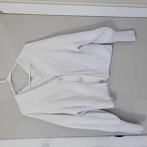 H&M Rhinestone sweater cardigan with button gems